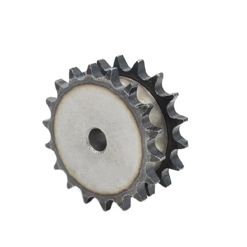 Steel Heavy Duty Motor Pinion Gear 08B Double Row False Drive Sprocket Industrial Mechanical Gear 11/12/13/14/15/16/17/18/19/22/23~26Teeth 45# Steel(18 Teeth) in Saudi Arabia
