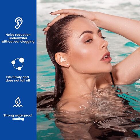 VOISEN Wax Ear Plugs,128 Pcs (64 Pairs) Silicone Ear Plugs Noise,20db NRR,28db SNR Wax Earplugs for Sleeping,Snoring, Swimming, Travel, Concerts and Studying in Kuwait