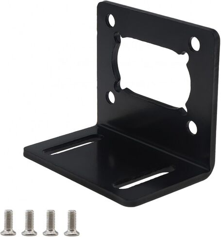 4 قطعة JGY370 دودة موتور جبل قوس L على شكل تصاعد حامل قاعدة معدنية مع المسمار لمحرك تروس الدود مقعد السحابة الثابتة in Kuwait