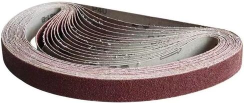 Belt Sander Paper, 10PCS/Set 760 * 25mm Sanding Belts 40-100 Grits Wood Soft Metal Polishing Sandpaper Abrasive Bands for Belt Sander Abrasive Tool(100#) in Kuwait