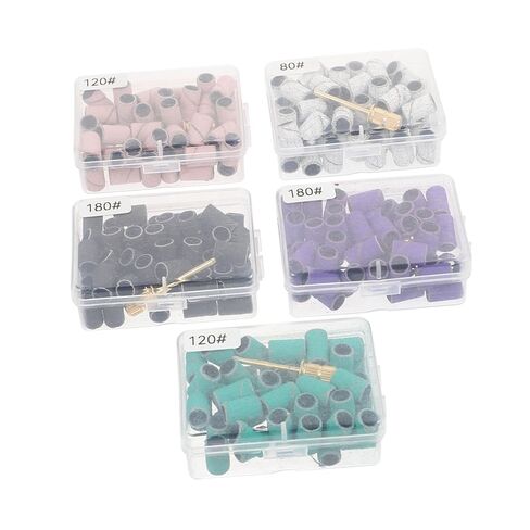 Baluue 750pcs Nail Art Sanding Bands Manicure Polishing Bands for Nail Grinding Multi for Professional and Home Use in Saudi Arabia