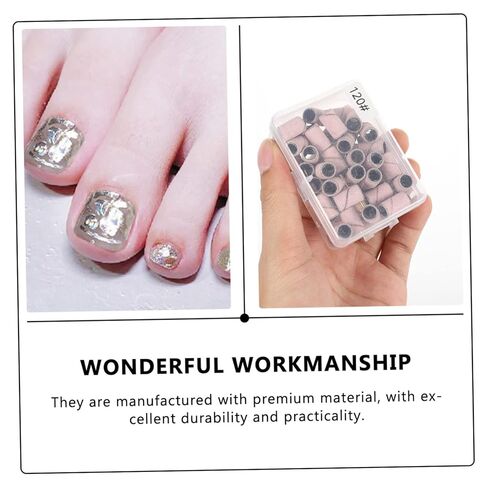 Baluue 750pcs Nail Art Sanding Bands Manicure Polishing Bands for Nail Grinding Multi for Professional and Home Use in Saudi Arabia