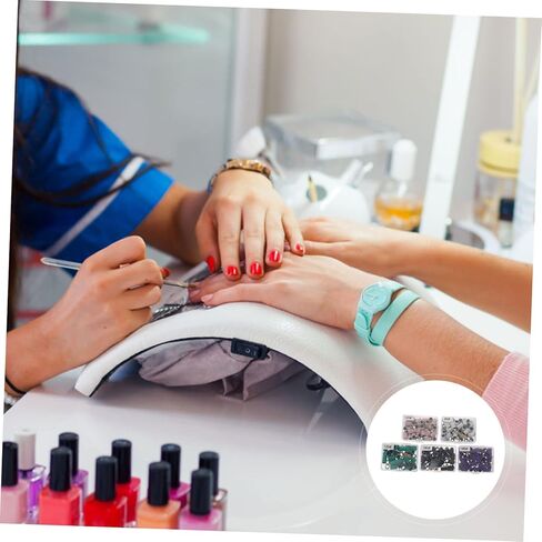 Baluue 750pcs Nail Art Sanding Bands Manicure Polishing Bands for Nail Grinding Multi for Professional and Home Use in Saudi Arabia