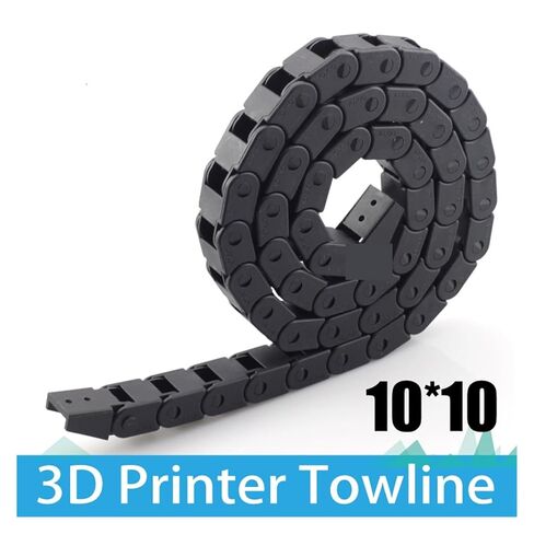 Cable Drag Chain 10 x 10mm L1000mm Cable Drag Chain Wire with end connectors for 3D Printer Tools in Saudi Arabia