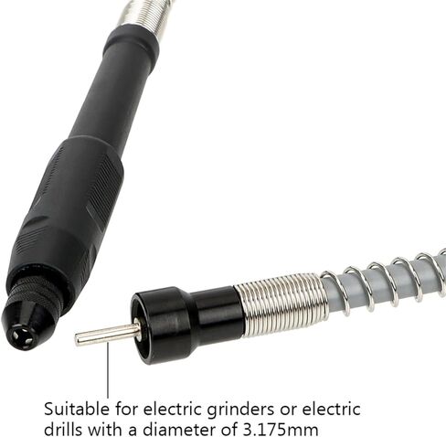 1PCS Handle Grinder Flexible Shaft with 0.3-3.2mm Drill Chuck Soft Flex Shaft for Electrical Tools Accessories in Saudi Arabia