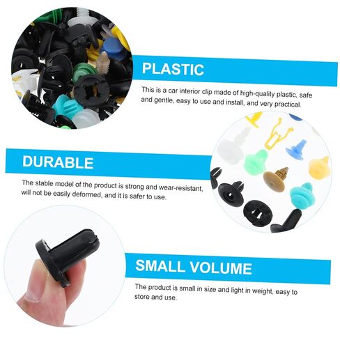 500Pcs Automotive Push Durable Multi Purpose Fasteners for Bumpers Trim Work Easy Installation Push for Secure Attachment in Saudi Arabia
