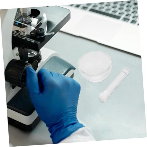 ملاط ومدقة زجاجية ذات قاعدة سميكة للاستخدام في المختبر والمطبخ ومطحنة وعاء زجاجي وأداة خلاط للتجارب الكيميائية وطحن الطعام in Saudi Arabia