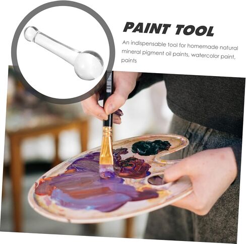 Uonlytech Multifunctional Glass Pigment Grinding Rod Ergonomic Manual Pestle for Oil Painting Watercolor and Traditional Chinese Art Supplies in Saudi Arabia