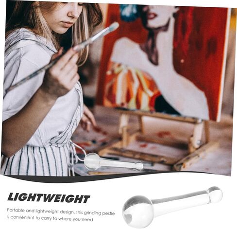 Uonlytech Multifunctional Glass Pigment Grinding Rod Ergonomic Manual Pestle for Oil Painting Watercolor and Traditional Chinese Art Supplies in Saudi Arabia