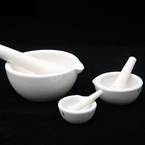 60mm Ceramic Mortar Mash Garlic Meat Pepper Drug China Pottery Porcelain Crockery Earthen Kitchenware Labware in Kuwait