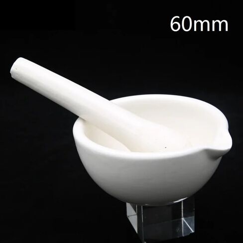 60mm Ceramic Mortar Mash Garlic Meat Pepper Drug China Pottery Porcelain Crockery Earthen Kitchenware Labware in Kuwait