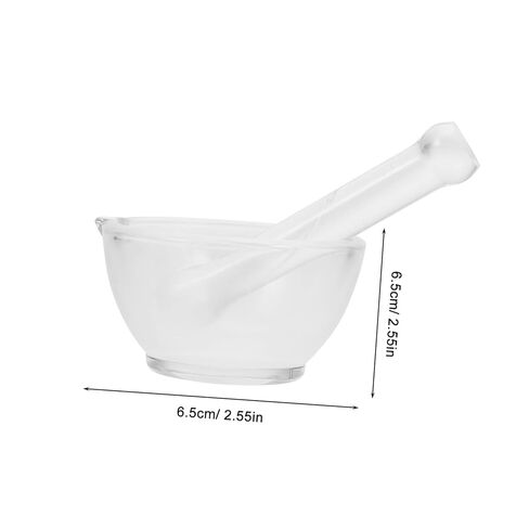 Thickened Base Glass Pestle Laboratory Grinding Bowl and Mixer Crack-Resistant Mortar Kit for Chemical Experiments and Kitchen Use in Saudi Arabia