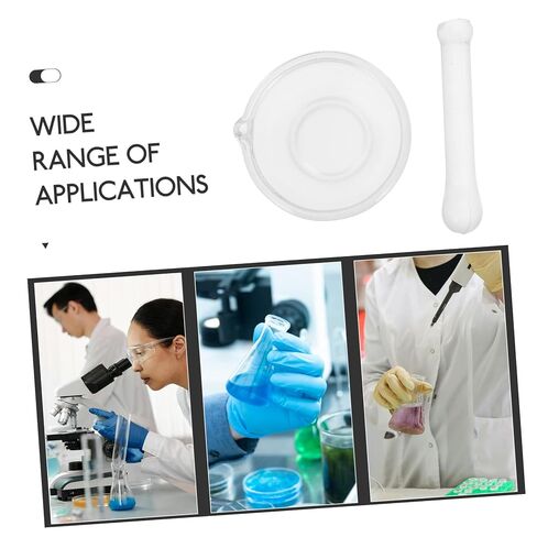 Thickened Base Glass Pestle Laboratory Grinding Bowl and Mixer Crack-Resistant Mortar Kit for Chemical Experiments and Kitchen Use in Saudi Arabia