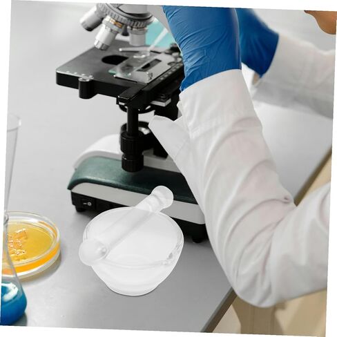 Thickened Base Glass Pestle Laboratory Grinding Bowl and Mixer Crack-Resistant Mortar Kit for Chemical Experiments and Kitchen Use in Saudi Arabia