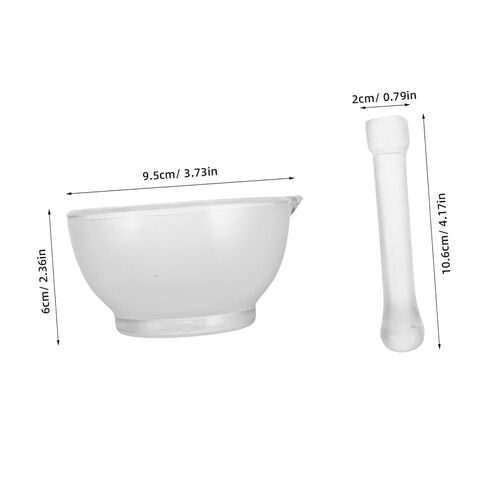 Glass Mortar and Pestle Laboratory Mixer Grinding Bowl Heat Resistant Corrosion Resistant Easy to Clean Scientific DIY Tool in Saudi Arabia