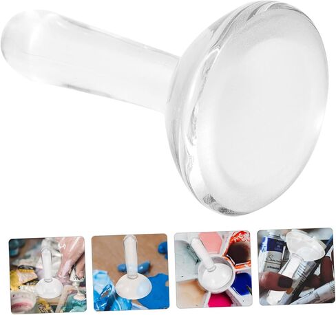 TEHAUX Multifunctional Glass Grinding Pestle with Ergonomic Handle for Manual Pigment Grinding for Oil Watercolor Mineral Paints and Art Painting Supplies in Saudi Arabia
