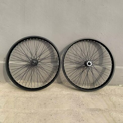 CDHPOWER 20 "/26" مجموعة عجلات الدراجة 100*135 مللي متر طبقة مزدوجة سبائك الشب تكلم 2.35-3.5 بوصة حافة 12 جرام 48 المتحدث in Saudi Arabia