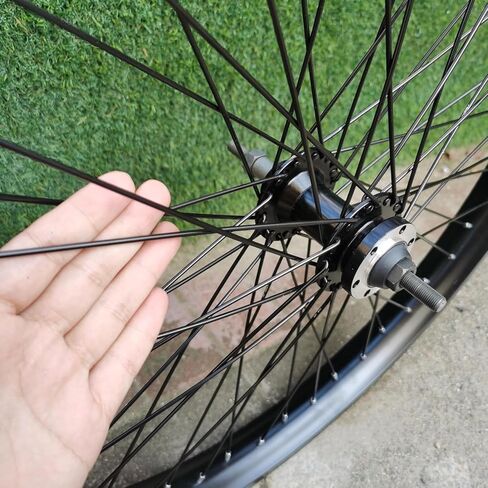 CDHPOWER 20 "/26" مجموعة عجلات الدراجة 100*135 مللي متر طبقة مزدوجة سبائك الشب تكلم 2.35-3.5 بوصة حافة 12 جرام 48 المتحدث in Saudi Arabia