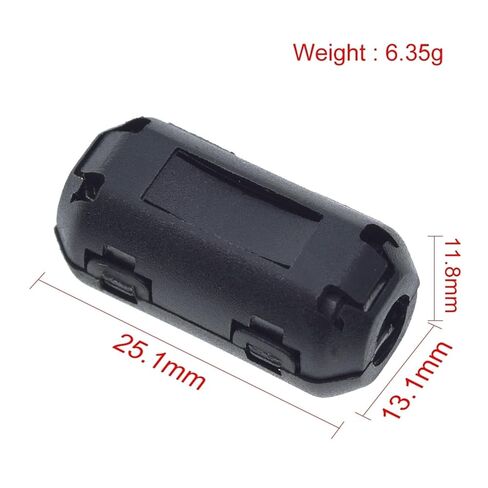 1Pcs 5mm Clip-On Ferrite Ring Core Noise Suppressor Clip Cable Active Components Filters in Kuwait