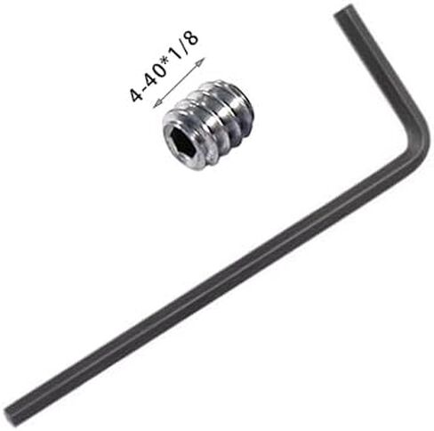 4-40 x 1/8", Wrench 4-40 x 1/8Socket Set Screws Cup Point Stainless Steel 15 Pack with 1.3mm Hex Key Wrench (1pcs) in Saudi Arabia