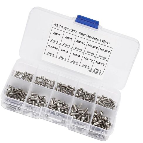 240Pcs/Set Stainless Steel Hex Socket Head Screw Set in Saudi Arabia