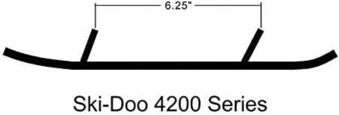 8" Double Down Carbide Runners 42 Series – Ski Doo Pilot Ski/Lynx Blade Ski - RD4208 (8" Carbide) in Saudi Arabia