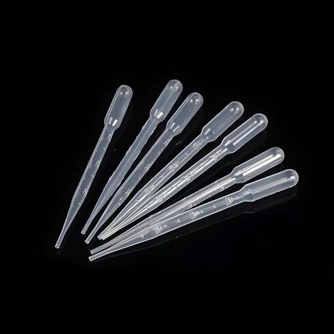 65Pcs 4 Styles Disposable Plastic Pipettes Droppers (1ML 5pcs, 2ML 5pcs, 3ML 50pcs, 5ML 5pcs) for DIY, Lab, Dessert in Saudi Arabia