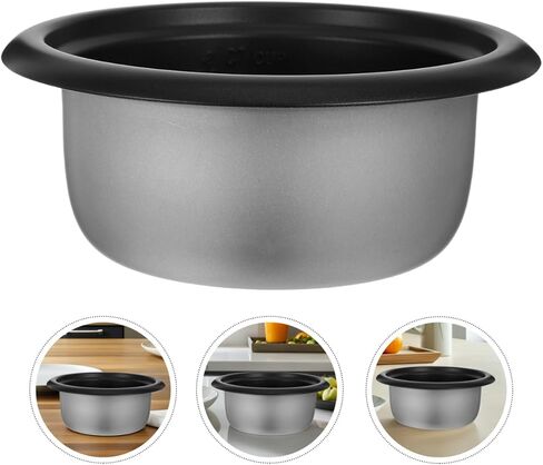 Unomor 1.5L Rice Cooker Inner Pot Replacement Non-Stick Aluminum Alloy Cooking Bowl for Even Heating Rice Soup Cake Maker 8.27 Inches in Saudi Arabia