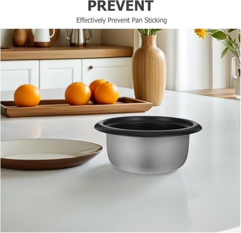 Unomor 1.5L Rice Cooker Inner Pot Replacement Non-Stick Aluminum Alloy Cooking Bowl for Even Heating Rice Soup Cake Maker 8.27 Inches in Saudi Arabia