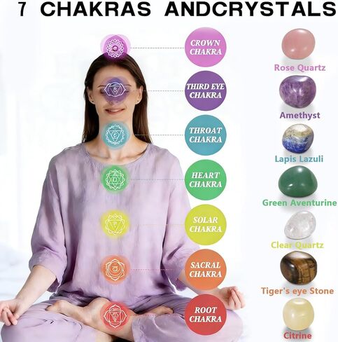 مجموعة وسائد وعاء الغناء 18 قطعة لأوعية الغناء التبتية مقاس 6-12 بوصة، و7 وسائد مستديرة من حرير قوس قزح، ومطرقة خشبية، ومجموعة شوكة ضبط 128 هرتز، و7 أحجار شاكرا - لشفاء صوت التأمل وأوعية الصوت الكريستالية in Kuwait