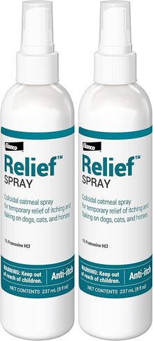 Relief Spray, temporary relief of itching and flaking, for dogs, cats and horses, 8 oz in Saudi Arabia