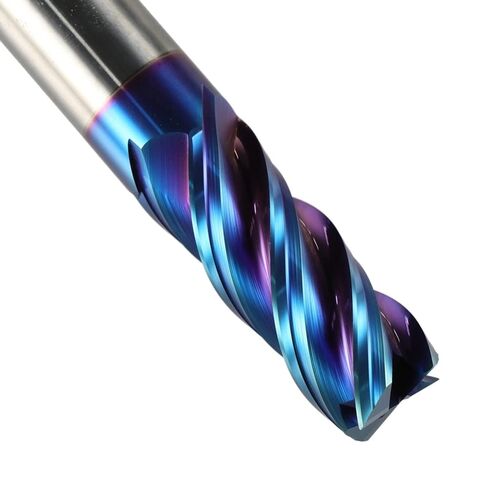 1pcs Tungsten Carbide 4 Flute Straight Shank Square End Mill CNC Milling Tools D1-D20 Mm for Aluminum Copper Carbon Steel Die Alloy in Saudi Arabia