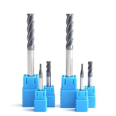 1pcs Carbide Square End Mill Alloy Tungsten Steel Milling Cutter HRC50 4 Flute 4mm-20mm Metal Tools in Saudi Arabia