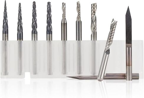 Carbide Milling Cutter 10pcs 3.175mm Shank Solid Engraving Bits for Carving End Mill in Saudi Arabia