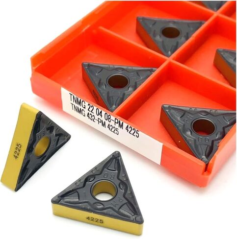 通用 CNC Carbide Insert Cutter TNMG220404 PM 4225 TNMG220408 Indexable End Mills Metal Lathe Tools - 10 Pcs(TNMG220408 PM 4225) in Saudi Arabia
