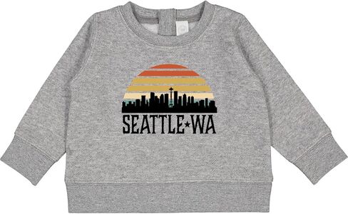inktastic Seattle Washington Skyline Sunset Baby Sweatshirt in Saudi Arabia
