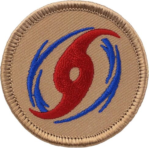 Hurricane Patrol Patch - 2" Diameter Round Embroidered Patch (Sew-on) in Saudi Arabia