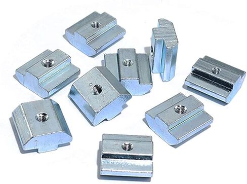 15 قطعة 4545 سلسلة T صواميل منزلقة مطرقة كتلة صواميل مربعة M8 T صواميل لـ 4545 مقاطع بثق ألومنيوم T فتحة 10 مم، لطابعة ثلاثية الأبعاد لجهاز التوجيه باستخدام الحاسب الآلي (M8) in Kuwait