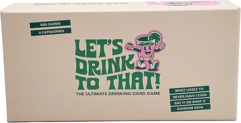 Island Dogs Let's Drink to That - الإصدار الأصلي - لعبة بطاقات الشرب المثالية - ألعاب بطاقات للبالغين - تتضمن 500 بطاقة في 4 فئات لساعات من المرح المستمر in Kuwait