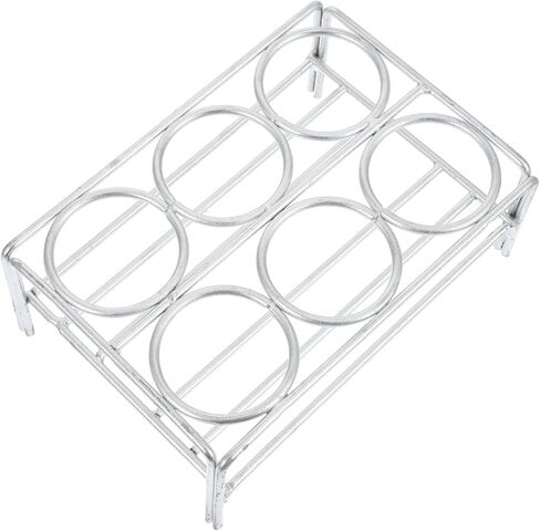 PRETYZOOM Chromeplated Laboratory Crucible Rack 6-hole 36mm Diameter Nickel Wire Crucible Stand for Heated Experiments and Lab Support in Saudi Arabia