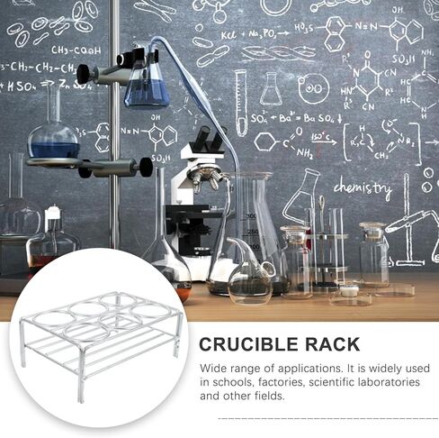SEWACC Laboratory Crucible Stand Nickel Wire Support Rack 6-hole 36mm Diameter Practical Crucible Holder Suitable for Lab and Industrial Use in Saudi Arabia