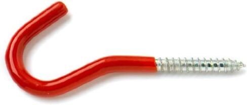 Merriway® BH00903 4" (100mm) Screw-in Storage Shed & Garage Hooks – Red, 5-Pack in Kuwait