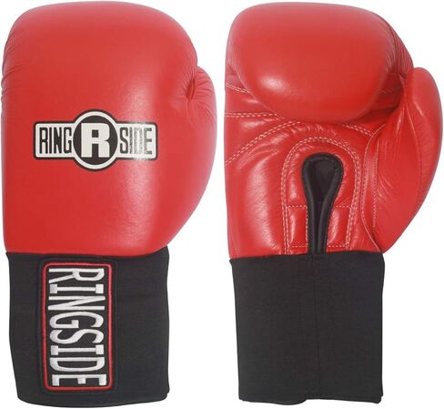Ringside Competition Leather Boxing Gloves - USA Boxing Approved, Hook & Loop Closure, Safety Gloves for Boxing Training & Competition, Blue, 12 oz in Saudi Arabia