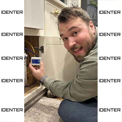 مقياس تدفق المياه الرقمي للري وخرطوم الحديقة - 3/8 بوصة GHT GPM مراقب استخدام المياه لمرشات العشب ووصلة RV والصنبور الخارجي، عداد دقيق لاستهلاك المياه in Kuwait