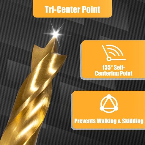 طقم لقم مثقاب سداسي الشكل HSS-G مكون من 14 قطعة للخشب، تصميم مزمار مزدوج لإزالة الرقائق بسرعة، مثالي للأعمال الخشبية الدقيقة والخزائن، مقاسات مترية (3-10 مم) مع حقيبة تخزين in Kuwait