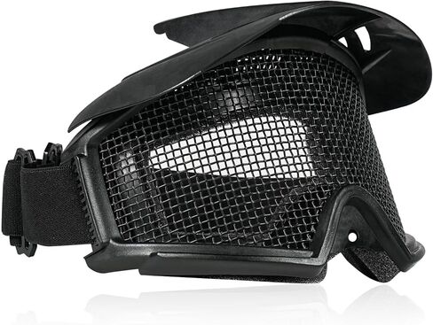 نظارات تكتيكية Airsoft سلكية شبكية من الفولاذ، نظارات كيندو الواقية عدسة شبكية معدنية نظارات حماية عيون الصيد للصيد والرماية في الهواء الطلق. in Kuwait