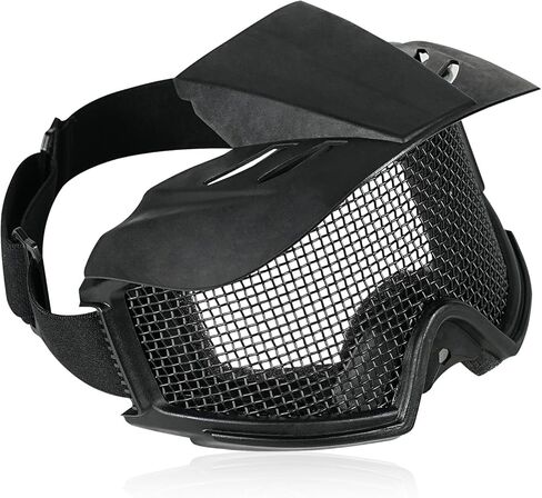 نظارات تكتيكية Airsoft سلكية شبكية من الفولاذ، نظارات كيندو الواقية عدسة شبكية معدنية نظارات حماية عيون الصيد للصيد والرماية في الهواء الطلق. in Kuwait