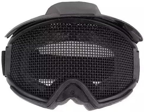 نظارات تكتيكية Airsoft سلكية شبكية من الفولاذ، نظارات كيندو الواقية عدسة شبكية معدنية نظارات حماية عيون الصيد للصيد والرماية في الهواء الطلق. in Kuwait