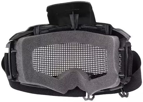 نظارات تكتيكية Airsoft سلكية شبكية من الفولاذ، نظارات كيندو الواقية عدسة شبكية معدنية نظارات حماية عيون الصيد للصيد والرماية في الهواء الطلق. in Kuwait