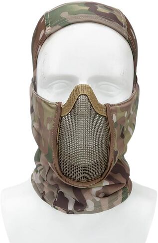 قناع شبكي بالاكلافا، غطاء رأس على طراز النينجا مع غطاء بطانة خوذة لحماية الوجه بالكامل للصيد وركوب الدراجات الهوائية in Kuwait